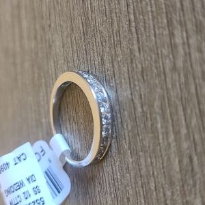 🤩New! Womens Sterling Silver Wedding Band